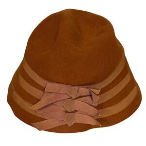 Vintage Dachettes designed by lilly dache hat one size ribbon accents